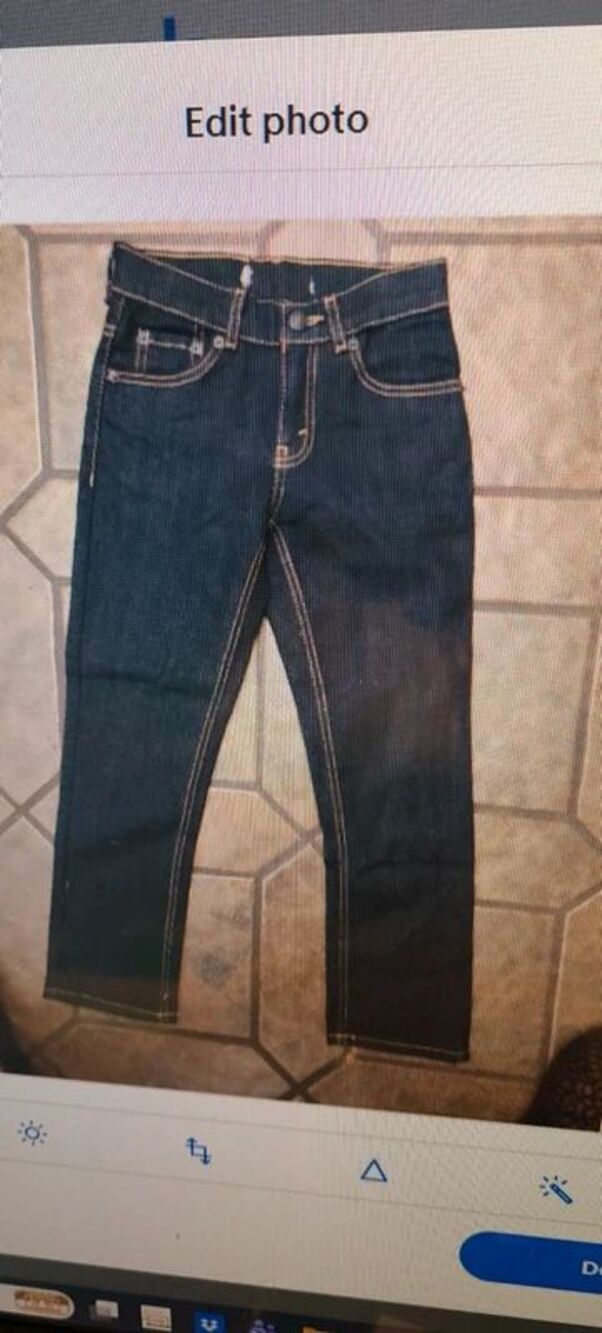 Levi's 518 Bootcut Jeans Juniors Tag Size 7x Measured 22x23